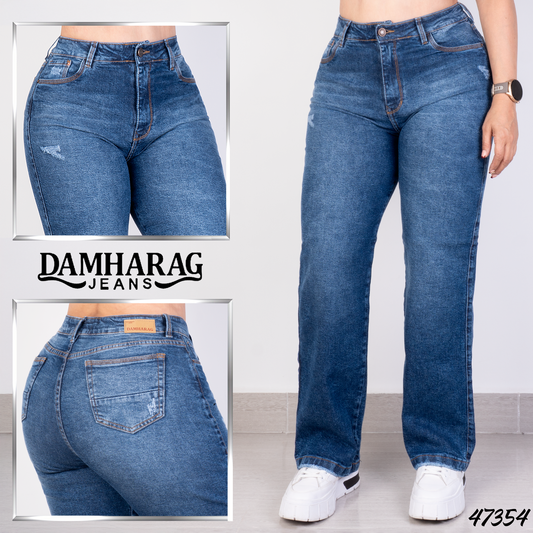 JEANS STRAIGHT LEVANTA COLA 47354