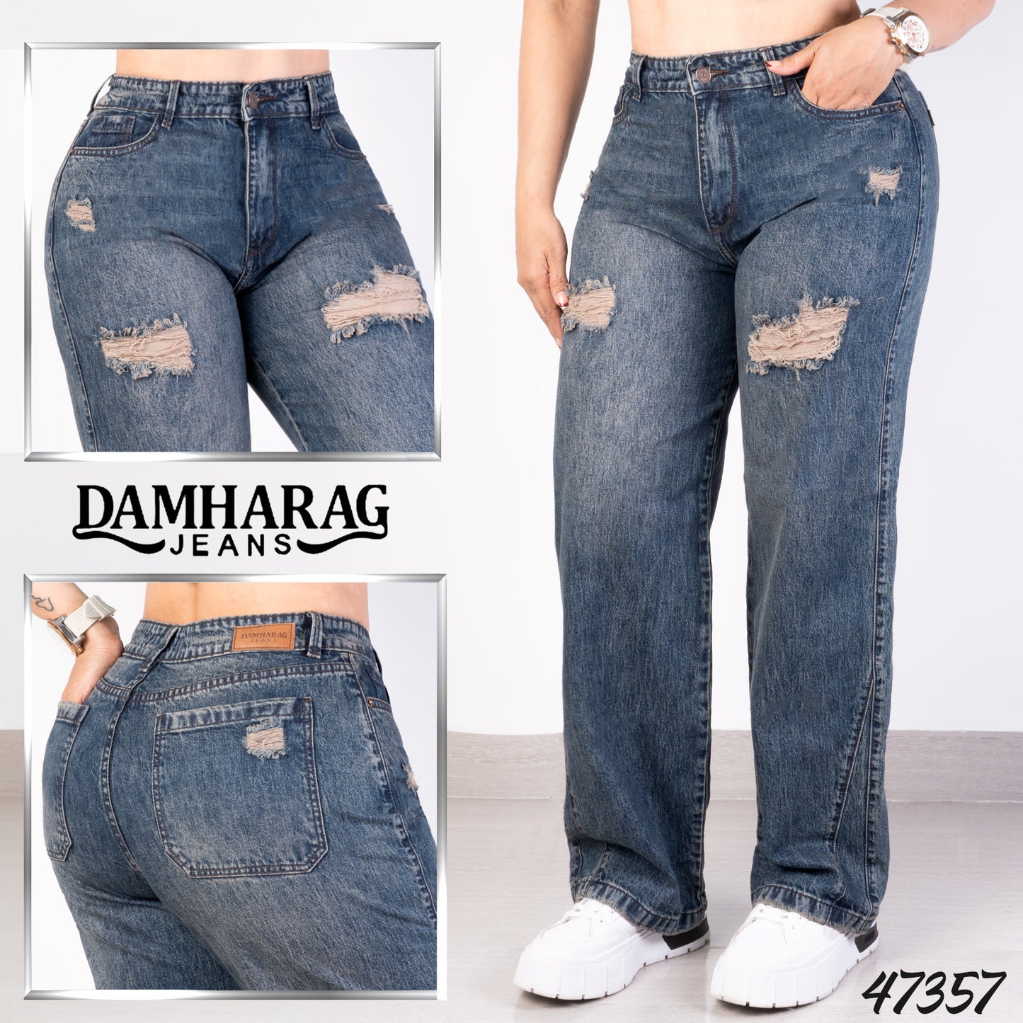 JEANS CARGO LEVANTA COLA 47357