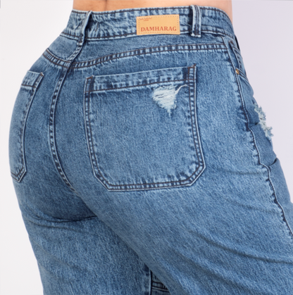 JEANS STRAIGHT LEVANTA COLA 47358