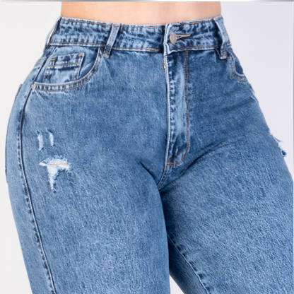 JEANS STRAIGHT LEVANTA COLA 47359