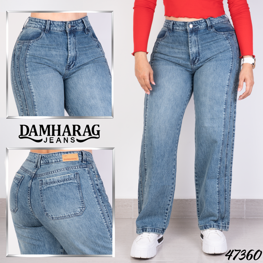 JEANS STRAIGHT LEVANTA COLA 47360