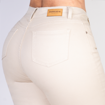 JEANS MOM FLARE LEVANTA COLA 47362