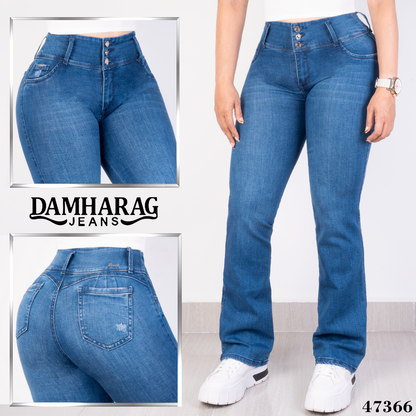 JEANS BOOT CUT LEVANTA COLA 47366