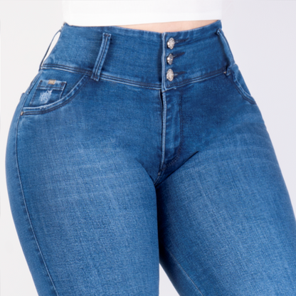 JEANS BOOT CUT LEVANTA COLA 47366