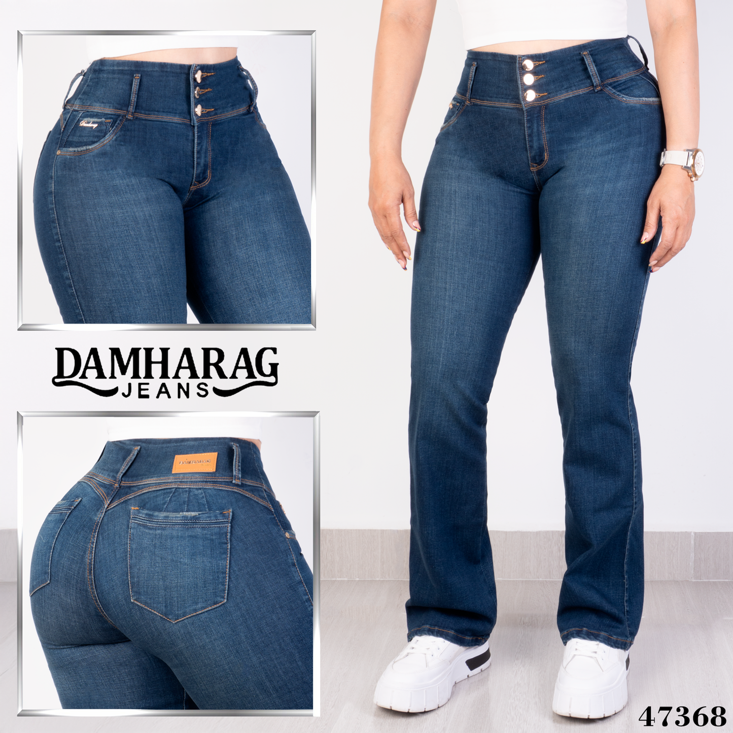 JEANS CARGO LEVANTA COLA 47368