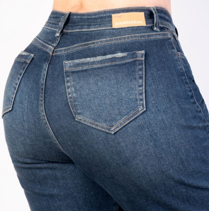 JEANS BOOT CUT LEVANTA COLA 47382