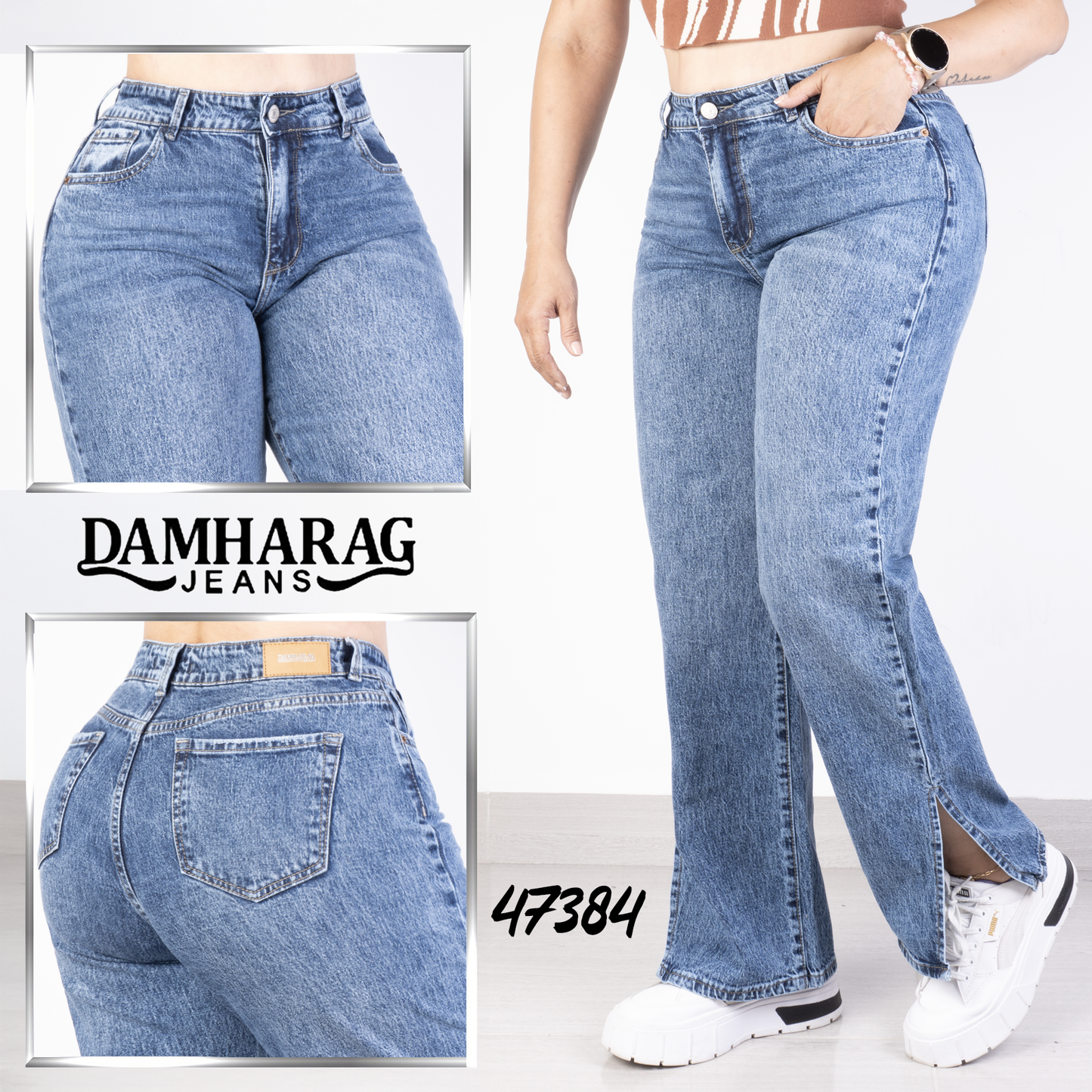 JEANS ANCHO LEVANTA COLA 47384