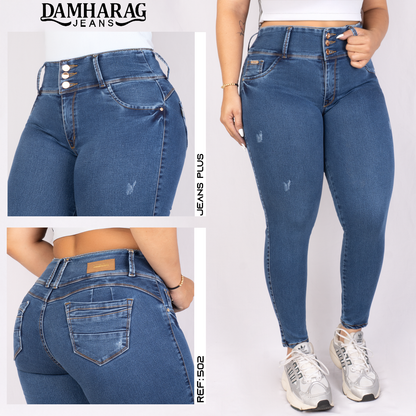 JEANS PLUS LEVANTA COLA 502