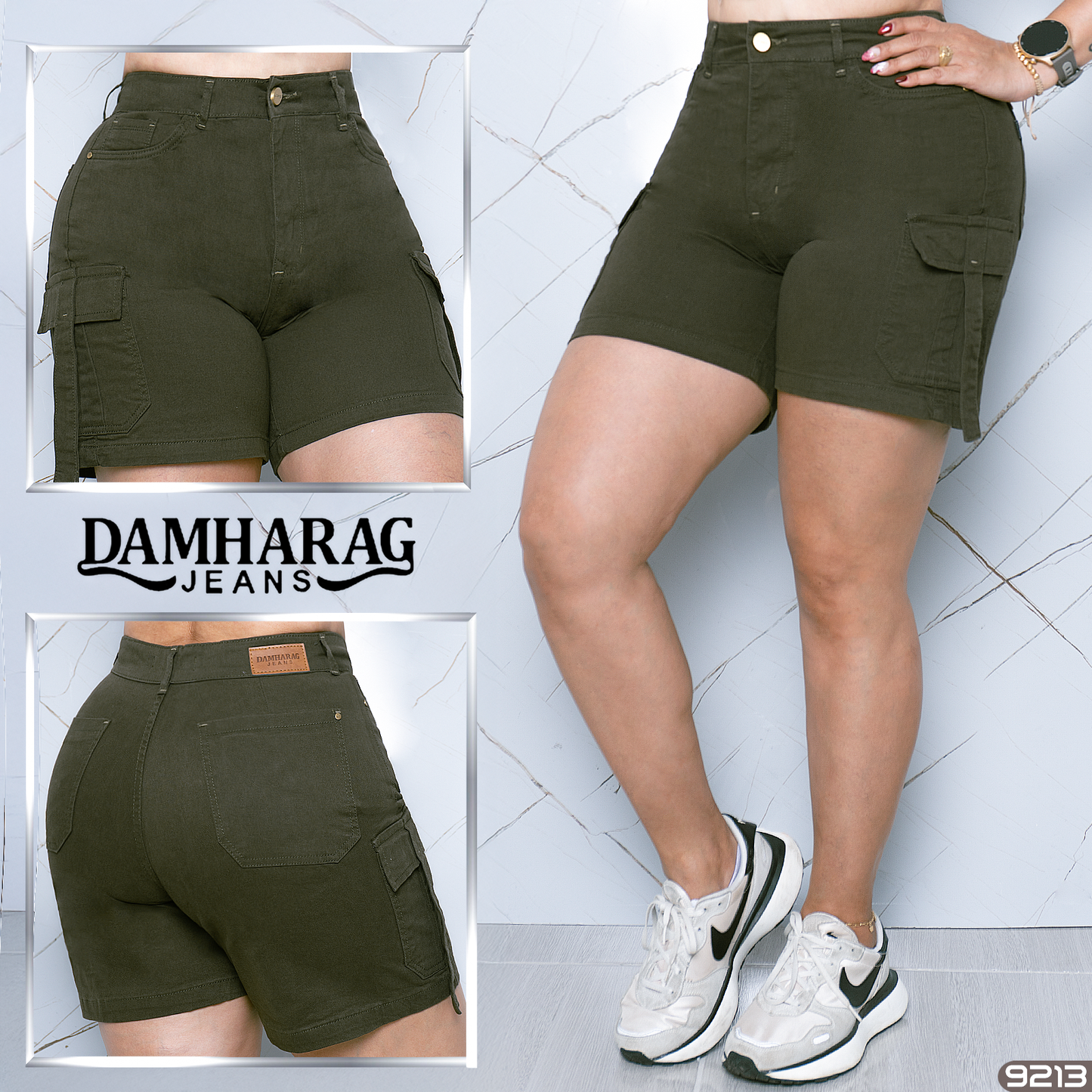 SHORT BIKER CARGO DAMA 9213