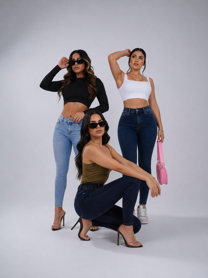 PACK 3 JEANS BASICOS LEVANTA COLA